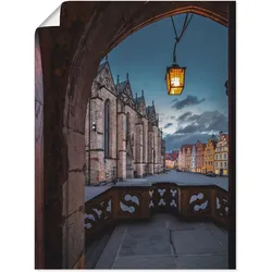 Artland Wandbild »Osnabrück Marktplatz«, Deutschland, (1 St.), als Alubild, Outdoorbild, Poster in verschied. Größen Artland Farbe Bild(er): blau
