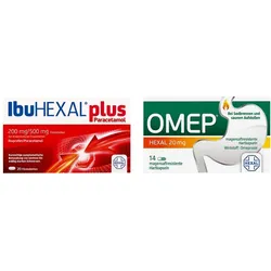 IbuHEXAL Plus Paracetamol Fta 20 stk+ Omep HEXAL 20mg 14 stk