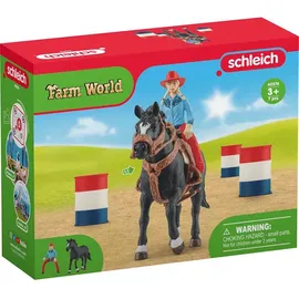 Schleich Farm World Barrel Racing mit Cowgirl 42576