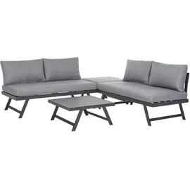 Beliani Kissenbezug Coccorino 130 x 65 cm Dunkelgrau