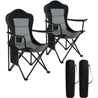 Woltu Campingstuhl Faltbar 2er Set, Leichter Klappstuhl, Angelstuhl Gartenstuhl