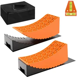 Wiltec Unterlegkeil Wohnmobil 2er Set 42,4 x 17 x 17,4 cm/20,7 x 17 x 9,6 cm