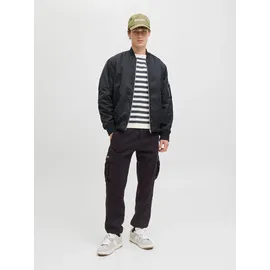JACK & JONES Kane Jonnie Cuffed Cargohose Black 28 32