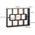 Vicco Raumteiler 107,2 x 143 x 29 cm Anthrazit/Goldkraft Eiche