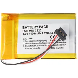 AccuCell Akku passend für Mitac Mio C320, C520, C700, C720, C800, C810