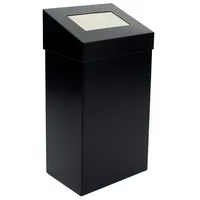 Proregal Mülleimer, Schwarz, Metall, Rechteckig, 27.7x50x17 cm, Küchen, Küchenausstattung,