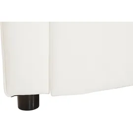 DOMO collection Ecksofa »Flores Schlafsofa, B/T/H: 233/142/86 cm, L-Form«, wahlweise mit Bettfunktion, wahlweise mit Federkern, auch in Leder, weiß