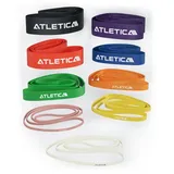 Atletica 9 Widerstandsbänder | Volles Set 8-110kg | Alle 9 Stärken | Vollwertiges Kraft und Mobilitätstraining | 100% Kautschuk