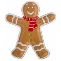 Bloomingville Ginnie Teller Lebkuchenmännchen, L18xH2xB16 cm,