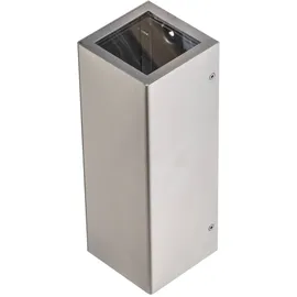 Lcd Außenwandleuchte Edelstahl 9,0 cm GU10 1050 lm grau