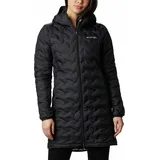Columbia Damen Delta Ridge Long Down Jacket, Black, XS