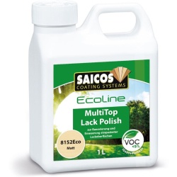 SAICOS Ecoline MultiTop Lack Polish Pflegemittel, seidenmatt 8153Eco 409 , 1 Liter - Henkelflasche