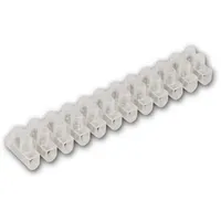 McPower Lüsterklemme 12-fach | 2,5 mm2 | transparent | 3 A | trennbar | doppelte Schraubklemmen | Weichplastik | Elektro-Verbindungsleiste