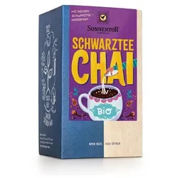 Schwarztee Chai Gewürzteemischung bio, 18 Stück Doppelkammerbeutel