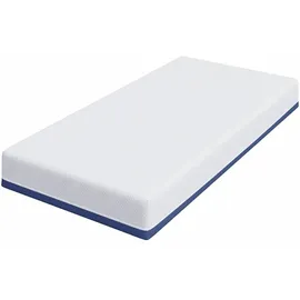 vidaXL Matratze Weiß und Blau 90 x 190 cm Gel-Speicherschaum