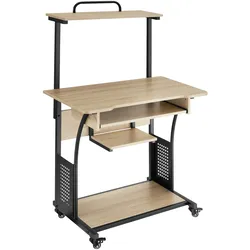 TECTAKE Schreibtisch Fife 80x65,5x130,5cm