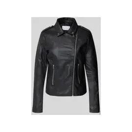 VILA Jacke in Leder-Optik Modell 'CARA', Black, M