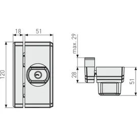 ABUS FTS96 Fensterschloss Weiß