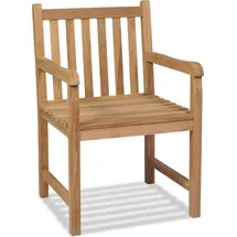 vidaXL Gartenstühle 2 Stk. Massivholz Teak