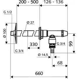 Schell POLAR II Set RV frostsicher,Installationsbausatz,mattchr