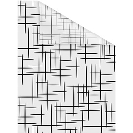 Lichtblick Fensterfolie Schwarz Weiß B/L: ca. 100x100 cm (B x L)
