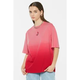 Harlem Soul HARLEM SOUL, Damen, Gr. XXL, blau (glory), Single Jersey, Material: 100% Baumwolle, bedruckt, oversize normal, Rundhals, eingesetzt gerader Abschluss, Shirts Rundhalsshirt, mit Farbverlauf