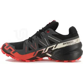 Salomon Speedcross 6 Gore-Tex Herren Black/Fiery Red/Almond Milk 45