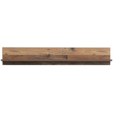 Forte Wandregal, Holzwerkstoff, Old – Wood Vintage/ Betonoptik Dunkelgrau, 160 x 25,6 x 21,9 cm