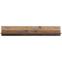 Forte Wandregal, Holzwerkstoff, Old – Wood Vintage/ Betonoptik Dunkelgrau, 160 x 25,6 x 21,9 cm