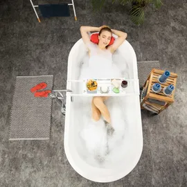 Relaxdays Duschregal Weiß