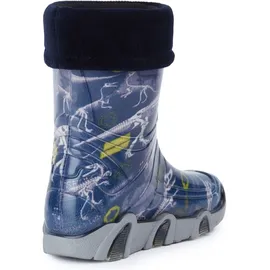 Ladeheid Gummistiefel Dinosaurier Dunkelblau 27