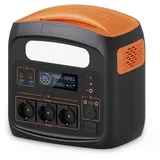 Tragbare Powerstation N1200,1102.5Wh LiFePO4 Batterie, AC Steckdosen x 3 1200W (2400W Spitze),100% Aufgeladen in 80 Min, Solargenerator Reine Sinuswelle 50Hz für Outdoor Home Use