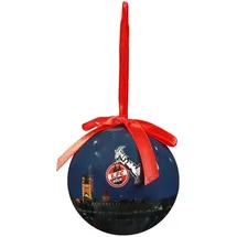 1. FC Köln 1.FC Köln 1. FC Köln Weihnachtsbaumkugel Skyline blau