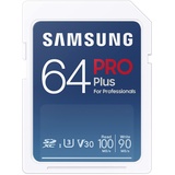 Samsung PRO Plus for Professionals R100/W90 SDXC UHS-I U3, Class 10 (MB-SD64K/EU)