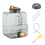 Sparkstarses 8L Wasserbehälter mit Hahn, Camping Wasserkanister kompatibel mit elektrischen Wasserpumpen, Tragbarer Wasserspeicher für Camping, Outdoor, Angeln, Party, Wohnmobil, Küche und Garten