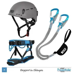 Klettersteig Komplettset LACD Pro Evo 3.0 + LACD Start Gurt + LACD Protector Helm phantom