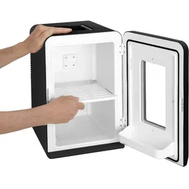 Tectake Mini-Kühlschrank 2 in 1 27 l 31 cm hoch Schwarz