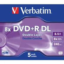 Verbatim DVD+R 8,5 GB 8x 5 St.