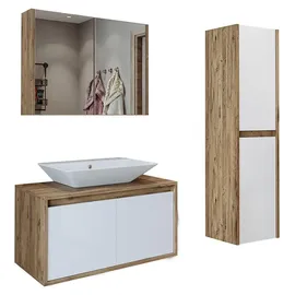 roomartstore.de ATLANTIC 4-tlg. Weiß/Eiche