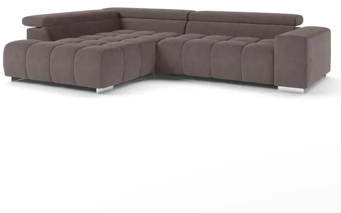 COTTA Ecksofa Orion Stoff Grau Charcoal