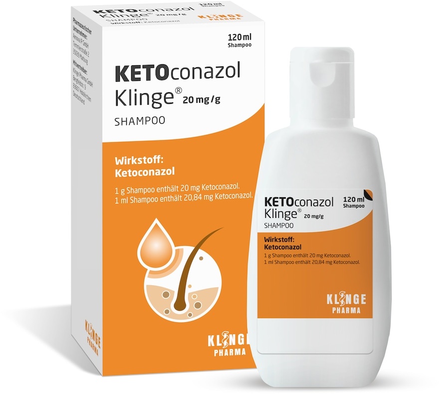 Klinge Pharma KETOCONAZOL Klinge 20 mg/g Shampoo Schuppen 0.12 l