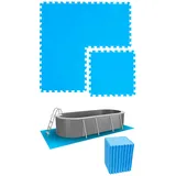 Eyepower 15 m2 Poolunterlage - 64 EVA Matten 50x50 Pool Unterlage - Unterlegmatten Set