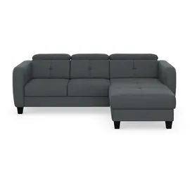 sit&more Eckcouch Federkern 2-Sitzer Grau