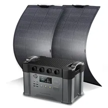 Allpowers - S2000 Pro Tragbares Powerstation Mit Solarpanel 1451wh 2400w (4000w Spitzenwert) Akku Solargenerator Mobiler Stromspeicher Power Station Für Home Notfall Camping Rv Reise