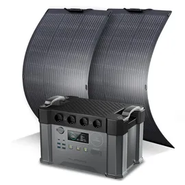 Allpowers - S2000 Pro Tragbares Powerstation Mit Solarpanel 1451wh 2400w (4000w Spitzenwert) Akku Solargenerator Mobiler Stromspeicher Power Station Für Home Notfall Camping Rv Reise