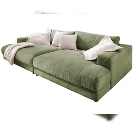 KAWOLA Big Sofa Madeline Cord olivgrün