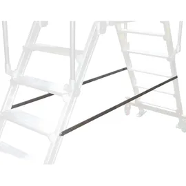 FACAL 2 teleskopische Fahrbalken mit Lenkrollen und 2 starren Streben 4-8 Stufen 90 cm Plattform