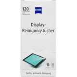 Zeiss Display-Reinigungstücher alkoholfrei 120 Stück zur sicheren & effektiven Reinigung optischer Flächen - jedes Tuch einzeln verpackt - ideal für unterwegs oder auf Reisen