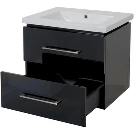 MCW Waschbeckenunterschrank 59 x 50 x 46 cm Schwarz