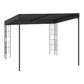 vidaXL Wand-Pavillon 3x3 m Anthrazit Stoff